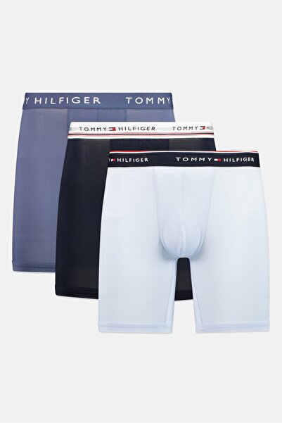 Tommy Hilfiger Men 3 Pcs Brand Logo Boxer Briefs, Multicolor