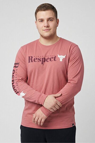 Under Armour Men Loose Fit Long Sleeve Training T-shirt, Coral