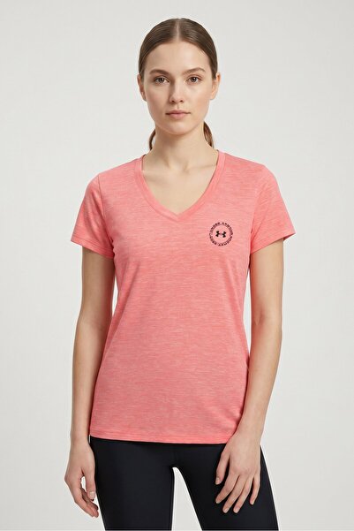 Under Armour Women Loose Fit Short Sleeve Training T-Shirt, Pink