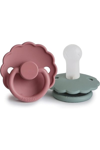 Tenuta Friggiali لهاية أطفال من السيليكون من FRIGG Daisy، 0-6 أشهر، عبوة من ق...