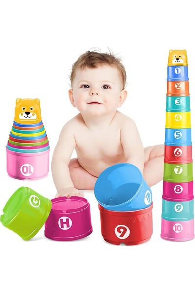 Ubitree يوبيتري العاب اكواب تكديس للاطفال، العاب تعشيش ممتعة للاطفال الصغار، ...
