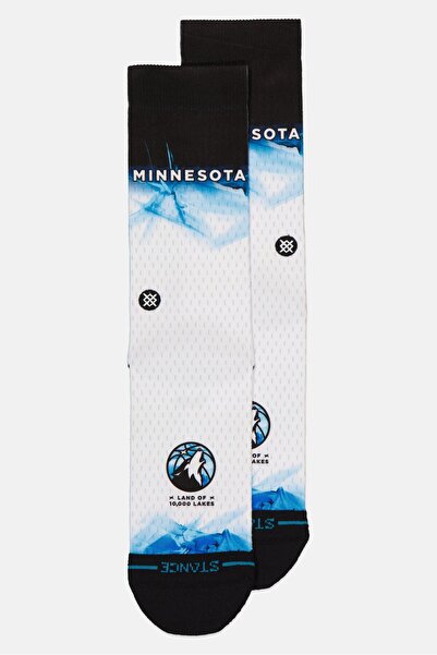 Stance x NBA Men Minnesota Timberwolves Crew Socks, Multicolor