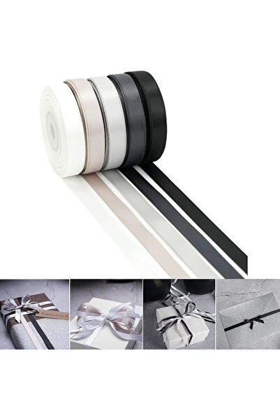 Huihuang Huohuang 2.5cm Width Double Faced Satin Ribbon Roll Wedding Floral P...