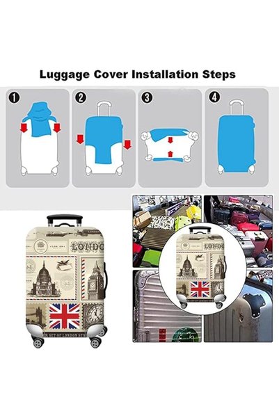 Homarket Hoomarket 18-32 Inch Travel Luggage Cover, Premium Elastic Suitcase Cover for Travel Bags and Luggage Protection, Xl(29-32 Inch)