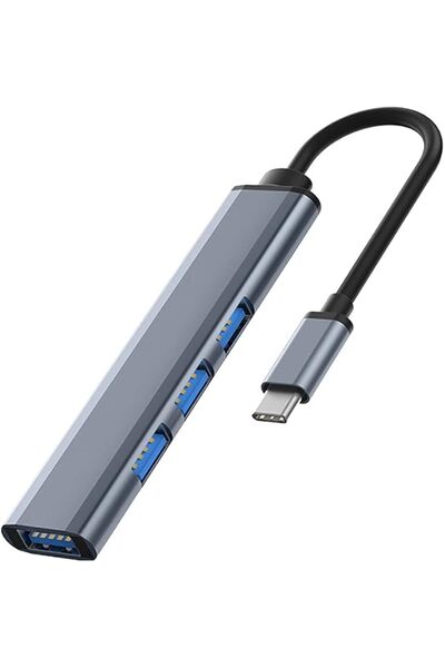 GENERAL موزع USB نوع C متعدد المنافذ ومحول يو اس بي 4 منافذ، 1 USB 3.0 و3 منا...