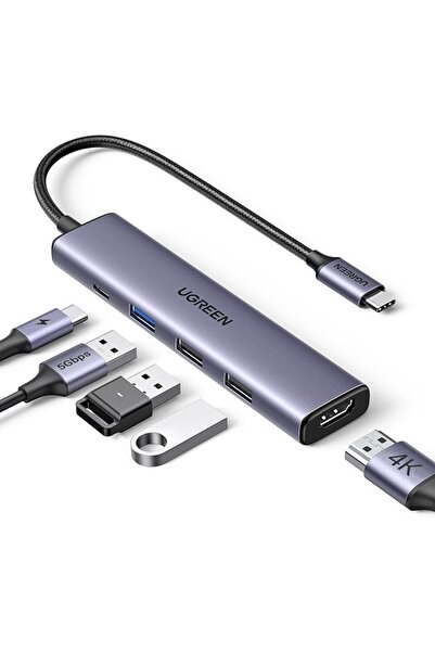 GENERAL Yugreen Distributor USB C 5 in 1 100W Pd 4K30Hz HDMI Converter 3 USB ...