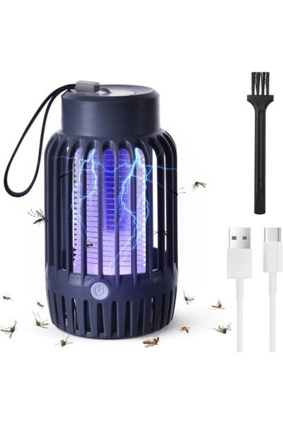 Morvena Picks Lampă electrică UV anti-țânțari/muște - Baterie încorporată