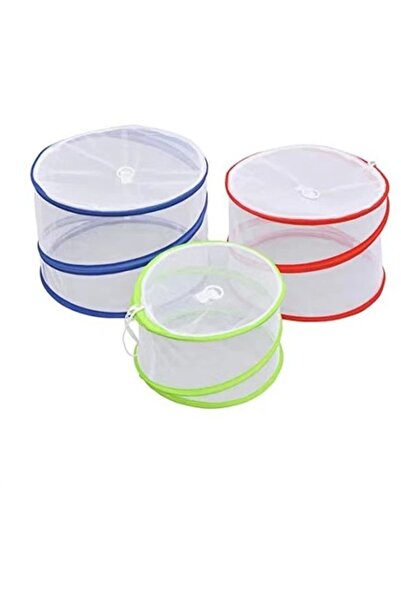 Morvena Picks Huse anti-insecte pentru alimente, set de 3 piese, corturi plia...