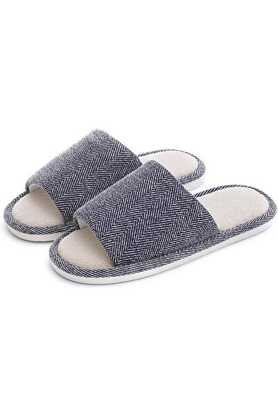 VIDSID Fidesid women's linen open front home slippers