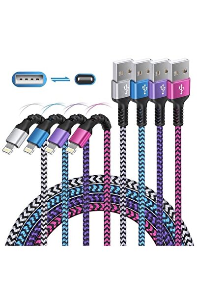 Haoano كابل من هاوانو بطول 1.22 متر نوع USB كابل شحن متوافق مع آيفون 15 وآيبا...