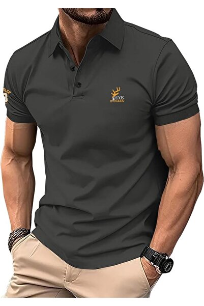 GENERAL Fashionable Plain Regular Fit Half Sleeve Polo Neck T-Shirt for Men b...