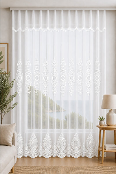 Premier Home Чиражан 15815 Броде Тюлена завеса специален размер 220X260 без п...