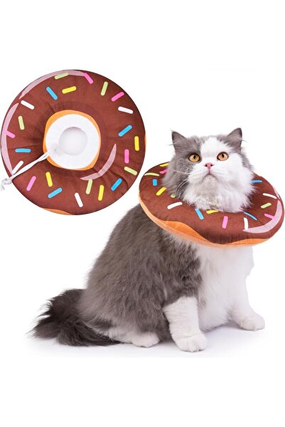 GENERAL Soft Protective Donut Collar Cute Pet Recovery Collar for Wound Heali...