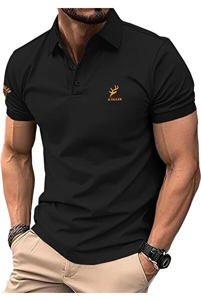 GENERAL Fashionable Plain Regular Fit Half Sleeve Polo Neck T-Shirt for Men b...