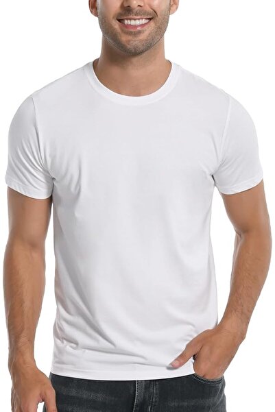 GENERAL Pioneer Camp Men's Bamboo Ultra Soft T-Shirt Plain White Color for Me...