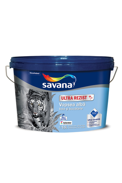 Savana ULTRAREZIST VOPSEA ULTRALAVABILA BAIE BUCATARIE 8,5L