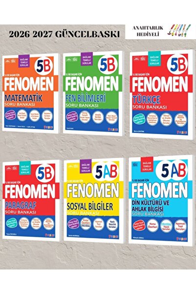 Fenomen Yayıncılık 5.SINIF B SERİSİ SÜPER 6 LI SET 2026 2027