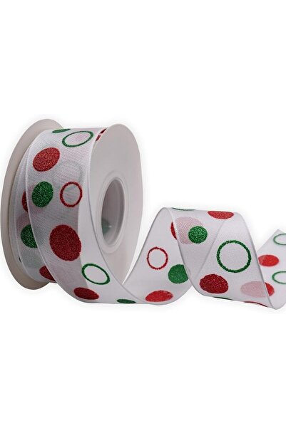 GENERAL 1-1/2 Inch 10 Meter Roll Xml Msmh Shiny Wire-Edged Ribbon for Christm...