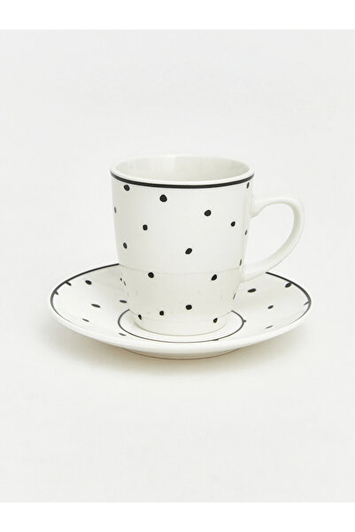 LC Waikiki Lcw Home Black Patterned Coffee Cup Set