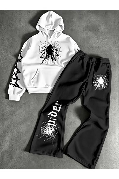 darkopia Sweatsuit Sets - White - Graphic