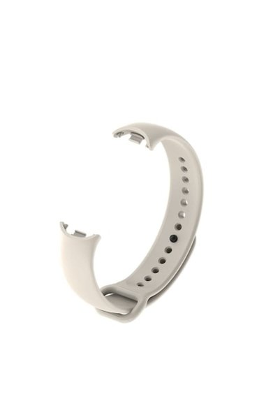 OEM Silicone strap for smart bracelet compatible with Xiaomi Mi Band 8, Beige