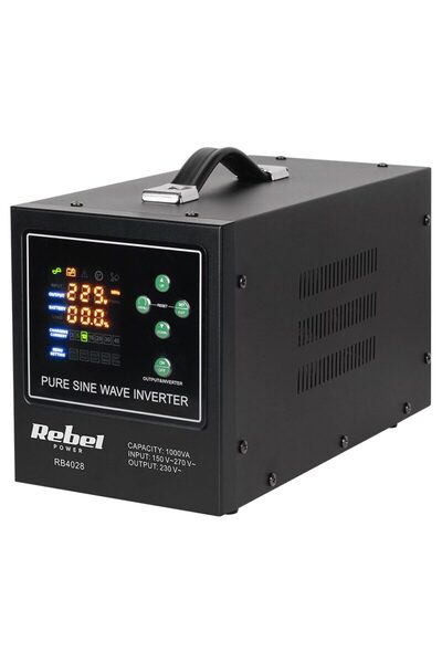 Rebel UPS centrale termice, 700 W, 12V DC, unda sinusoidala pura, 138 x 276 x...
