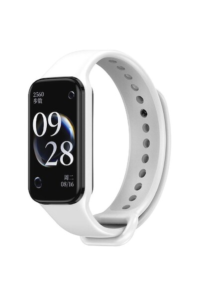 OEM Silicone strap for smartwatch, compatible with Xiaomi Smart MiBand 8 Acti...