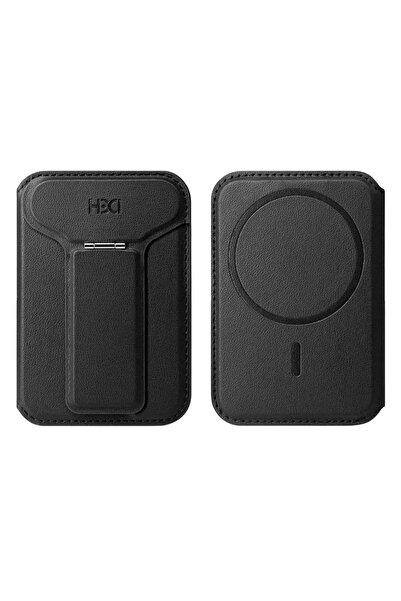 Fuchsia حامل بطاقات MagneticSave مع ميزة الحامل من HDD HS-021 - أسود