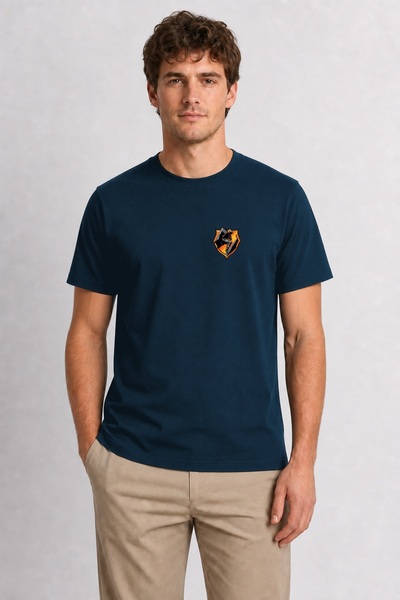 WAKHA Men's Modern Sports Climb Street Wear Graphic - Navy Blue