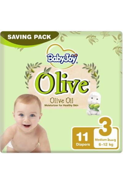 Baby Joy زيت زيتون مع زيت الزيتون حجم (3) 11 حفاضة