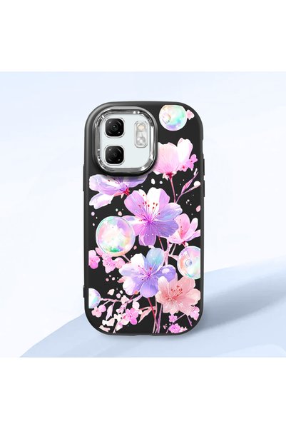 ucuc Infinix Hot 50I Compatible Shock-Absorbing Camera Protected Black Silico...