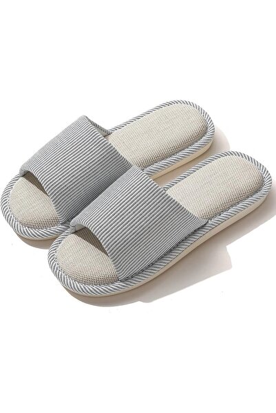 VIDSID Fidsaids unisex summer open toe linen slippers, suitable for indoor an...