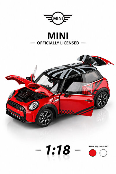 craftivio BMW Lisanslı 1/18 Ölçek Mini Cooper S Metal Oyuncak Araba - Amortis...
