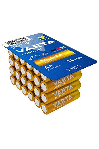 Varta Set 24 baterii alcaline Longlife Varta, tip AA, 1.5 V