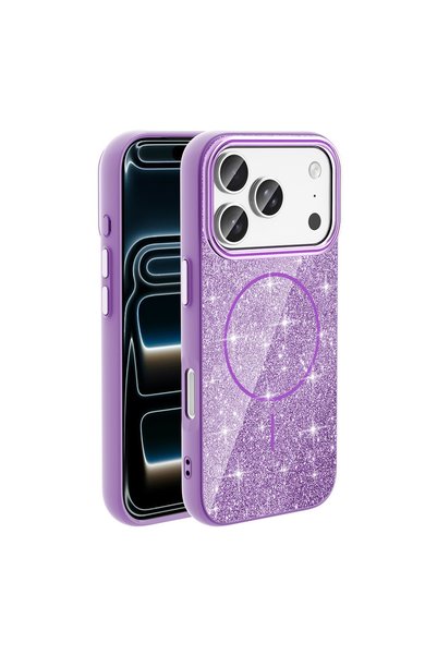 zore iPhone 18 Pro Max Case Non-Spill Glitter Silicone Magsafe Camera Raised ...