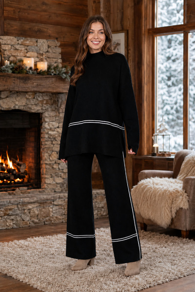 vuvutasarım Two Piece Sets - Black - Regular