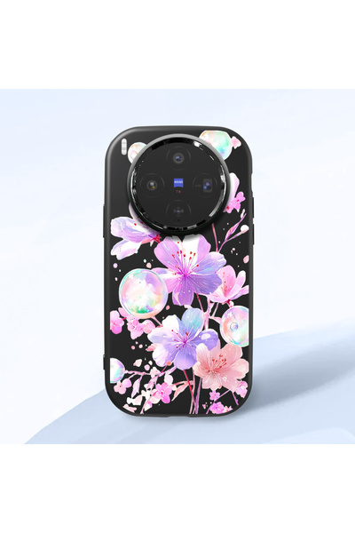 ucuc Vivo X300 Compatible Shock-Absorbing Camera Protected Black Silicone Cas...