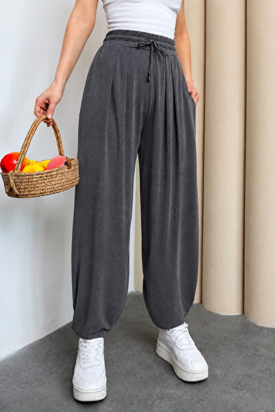 noov Women's Stirrup Model Comfortable Cut Modal Shalwar 6002 Smoked - Premiu...