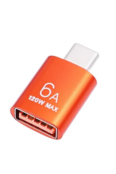OEM Phone Adapter, Type C, 120 W, Orange