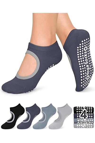 GENERAL Pilates Socks for Women Anti-Slip with Grips from Yogi, Socks with Gr...