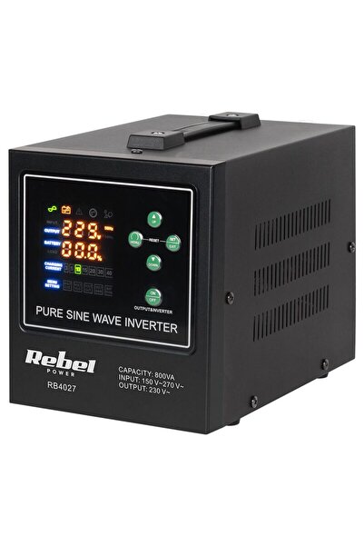 Rebel UPS centrale termice, 500 W, 12V DC, unda sinusoidala pura, 138 x 226 x...