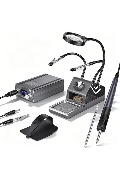 Aucanla Statie de lipit digitala 75 W, letcon T12 reglabil 100-480 C cu ecran...