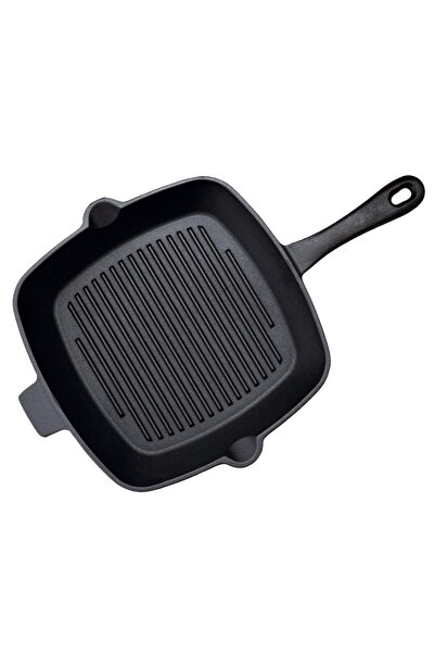 GRÜNBERG Tigaie grill, din fonta, cu maner, 26 x 26 cm, Grunberg