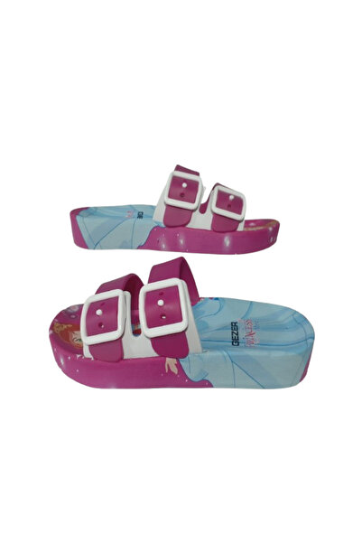 GEZER -- Girls' Figured Double Buckle Non-Slip Sole Daily Slippers