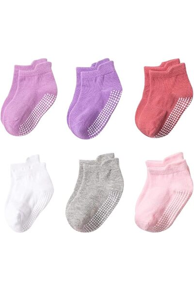 GENERAL Kshop Baby Boys Girls Socks Non Slip Baby Socks Breathable Cut Toe Socks