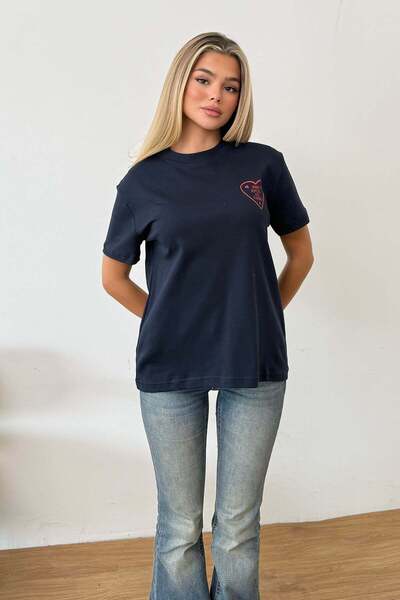 GİYSA T-Shirts - Dark blue - Regular fit
