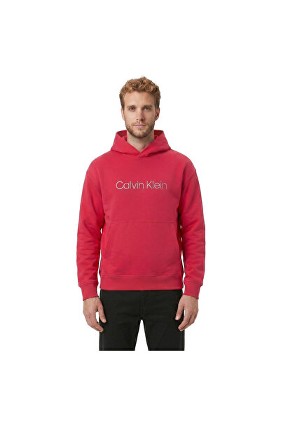Calvin Klein 40Hm231-651 Pink Splendor Men's Hooded Sweatshirt Pink