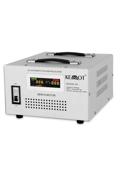 Kemot Stabilizator de tensiune cu servomotor 10000 VA / 7000 W, 130 - 260 V A...