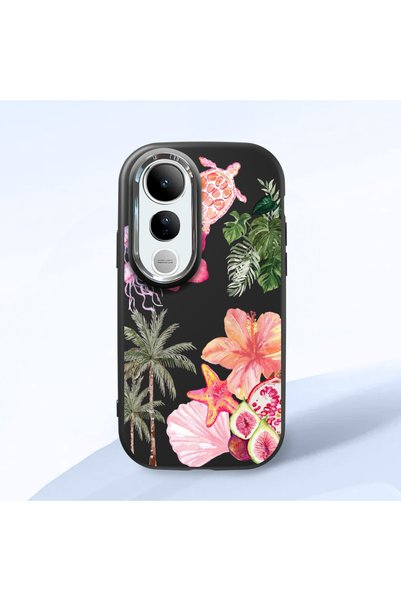 ucuc Vivo V50 Lite 4G/5G Compatible Shock-Absorbing Camera Protected Black Si...