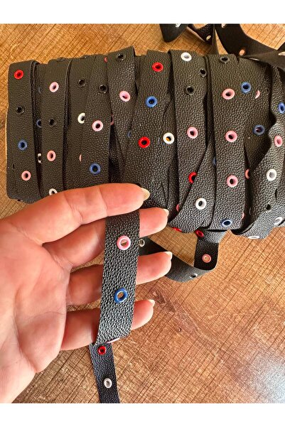 Gönülden Tasarım 100X2 cm Leather Bird Eye Ribbon Sewing Accessory